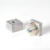 Outwater Square Standoff, 1-1/4 in Sq Sz, Square Shape, Steel Aluminum 3P1.56.00875